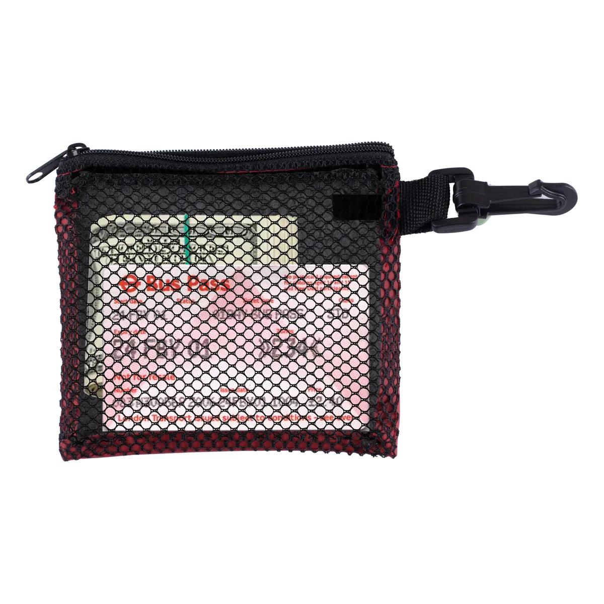 Mesh Zipper Storage Pouch Small See-Through - 5 x 4.25 in - product view 7