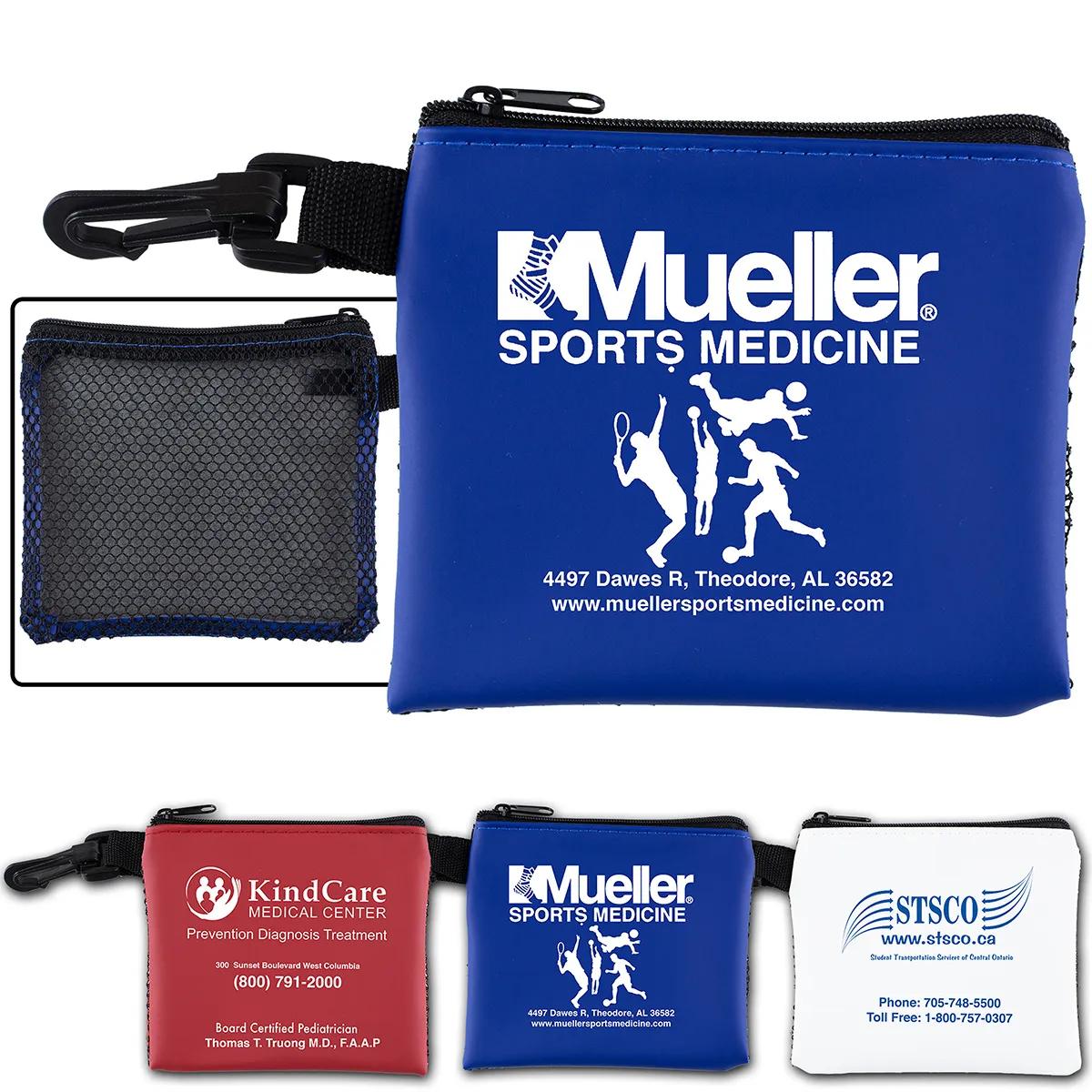 Mesh Zipper Storage Pouch Small See-Through - 5 x 4.25 in - product view 11