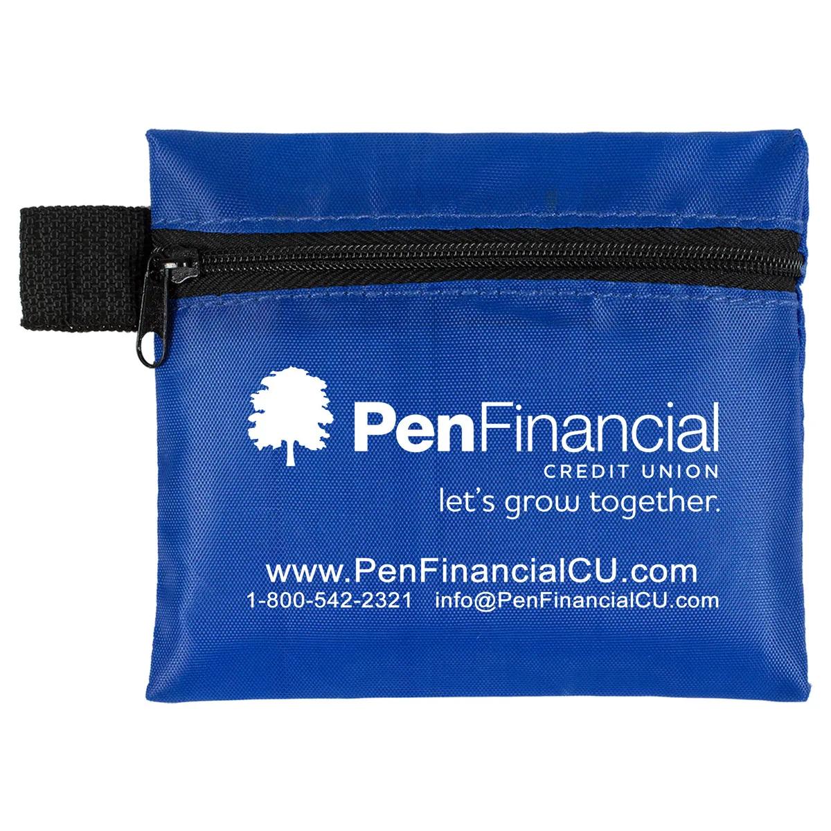 First Aid Kit 19 Piece Zipper Pouch Polyester - 5 x 4.25 in - product view 3