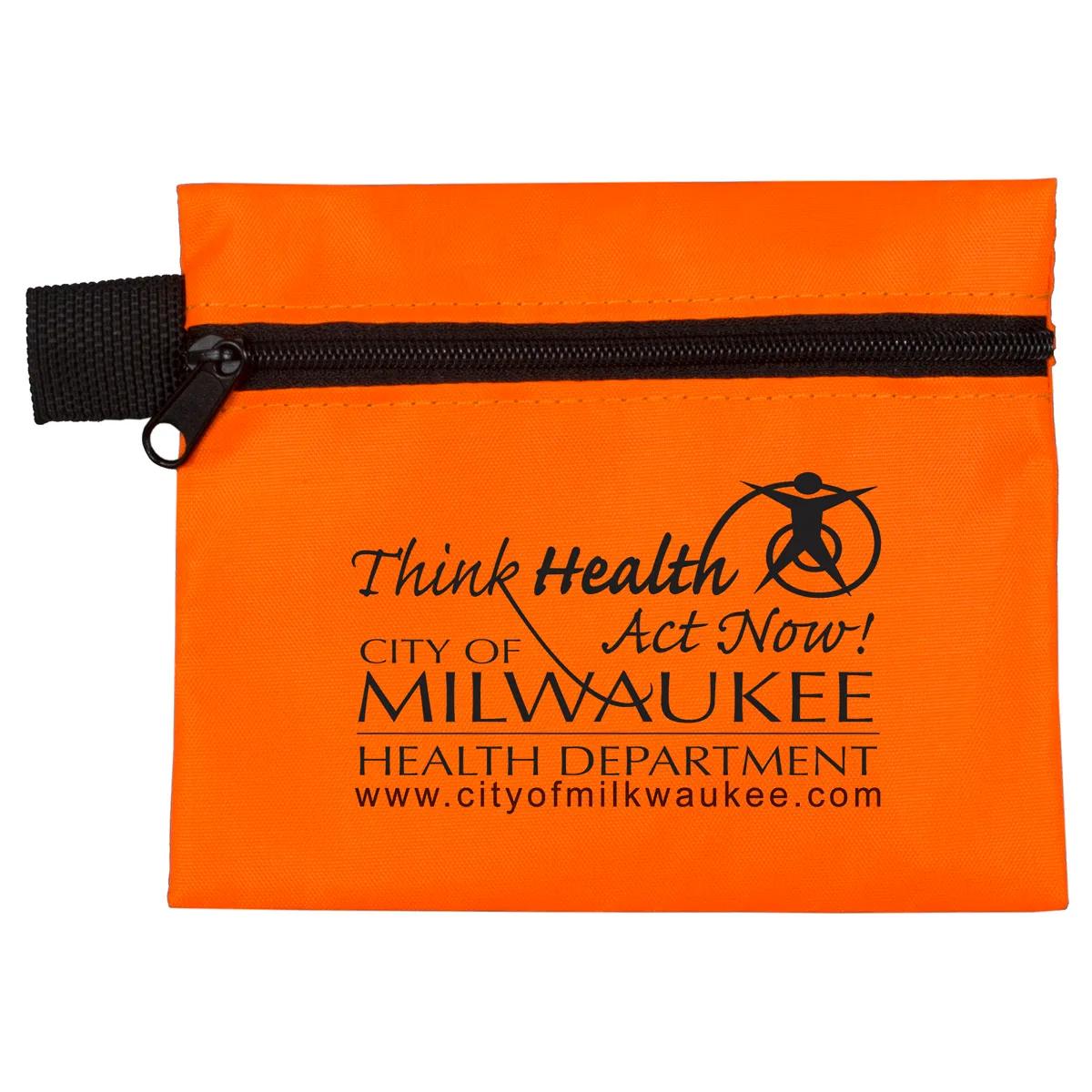 First Aid Kit 19 Piece Zipper Pouch Polyester - 5 x 4.25 in - product view 5