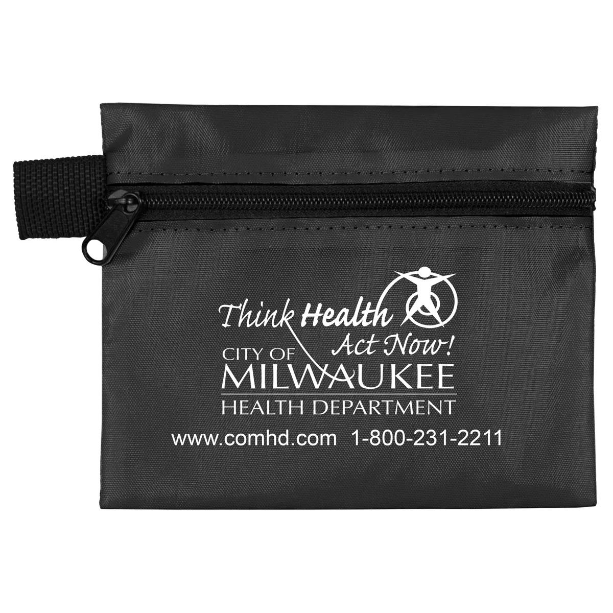 First Aid Kit 19 Piece Zipper Pouch Polyester - 5 x 4.25 in - product view 6