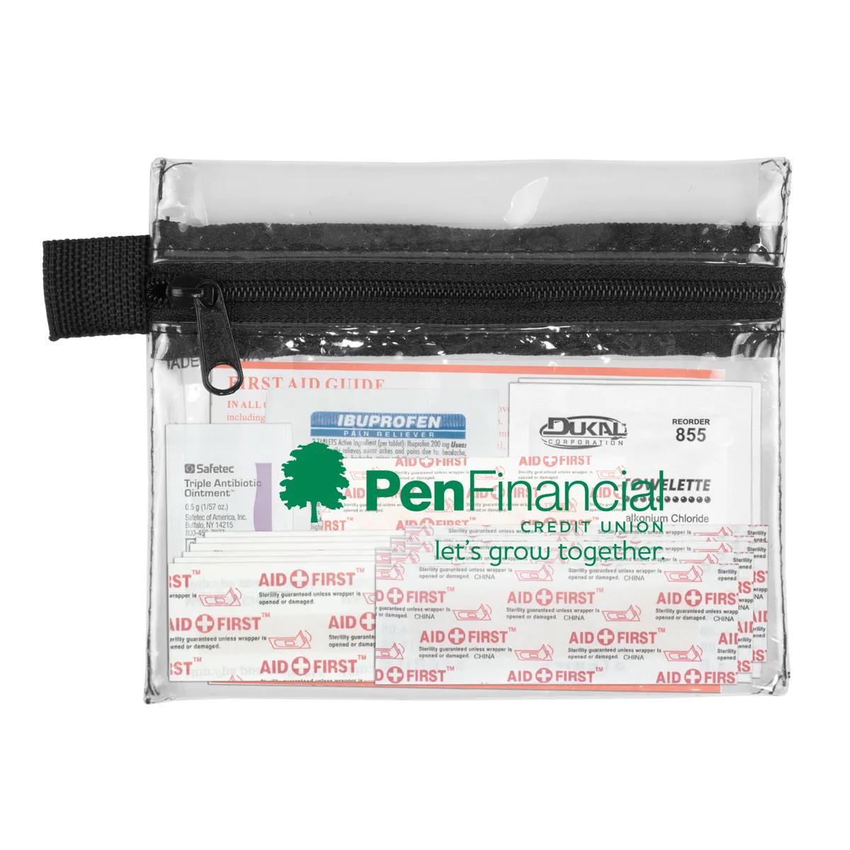 First Aid Kit 19 Piece Zipper Pouch Polyester - 5 x 4.25 in - product view 7