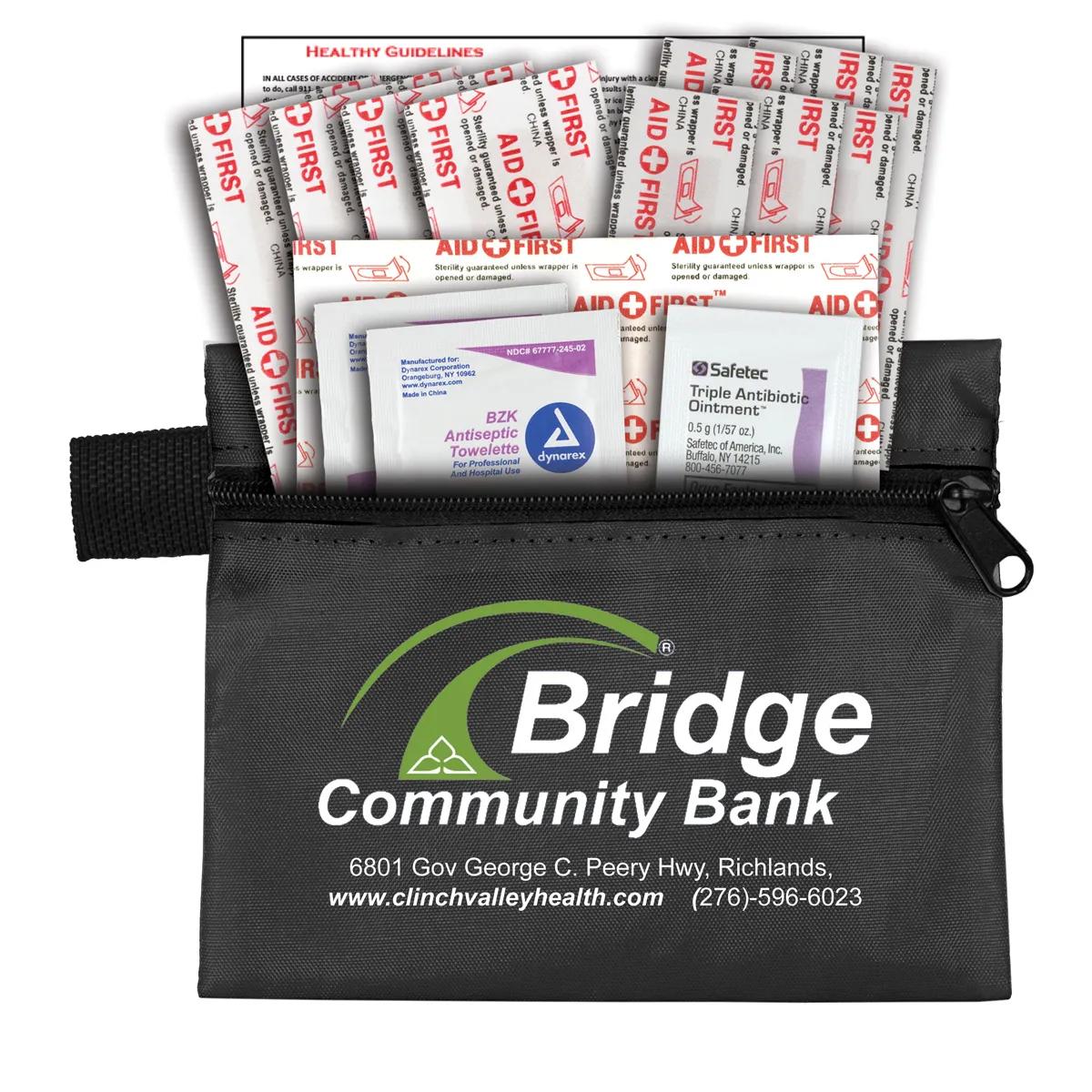 First Aid Kit 19 Piece Zipper Pouch Polyester - 5 x 4.25 in - product view 10