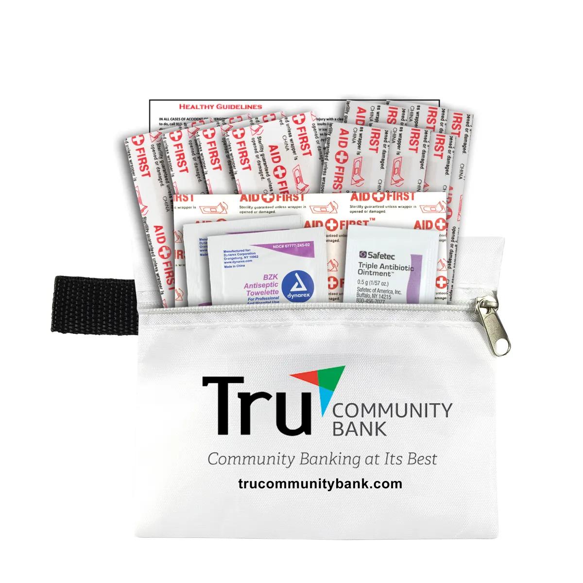 First Aid Kit 19 Piece Zipper Pouch Polyester - 5 x 4.25 in - product view 16