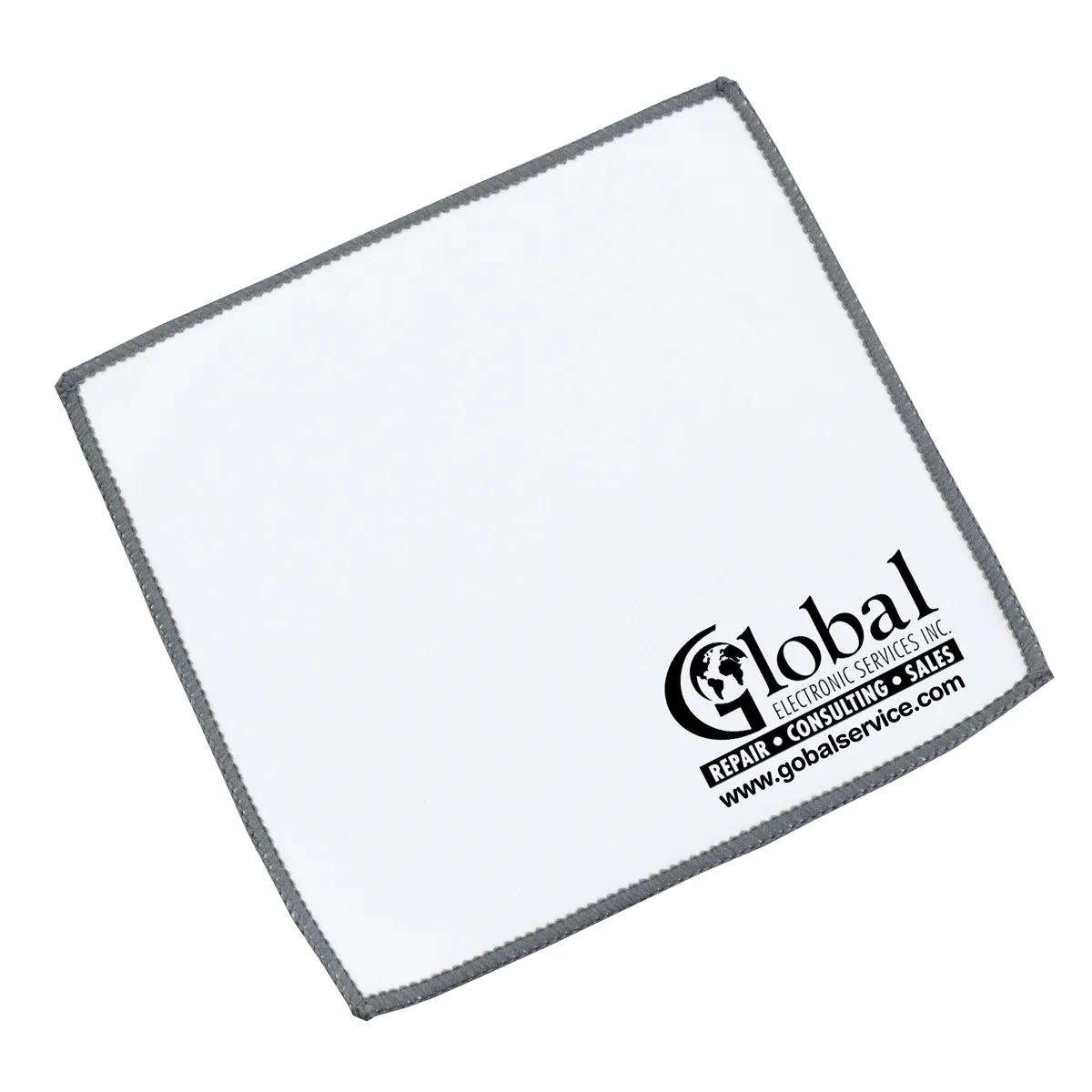 Microfiber Cleaning Cloth Double-Sided Spot Color - 6 x 6 in - product view 4