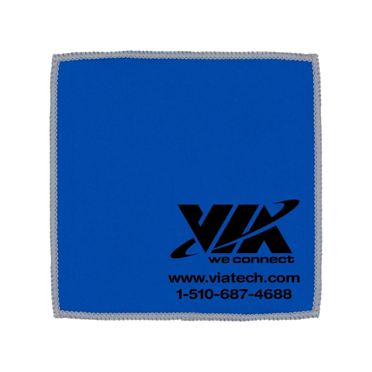 Microfiber Cleaning Cloth Double-Sided Spot Color - 6 x 6 in - product view 5