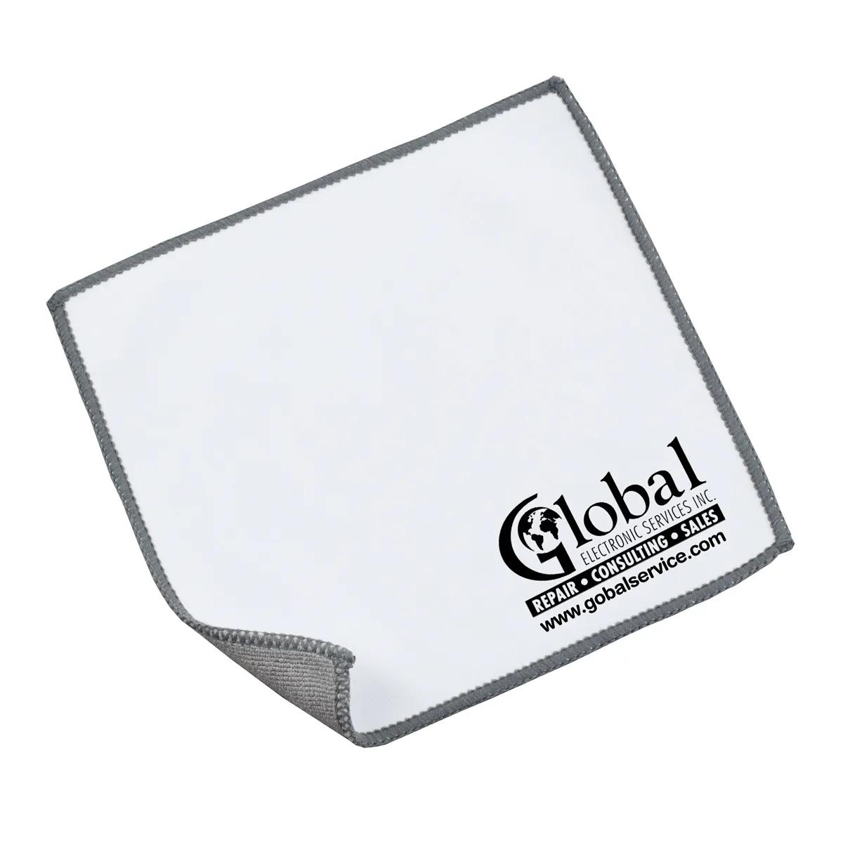 Microfiber Cleaning Cloth Double-Sided Spot Color - 6 x 6 in - product view 6