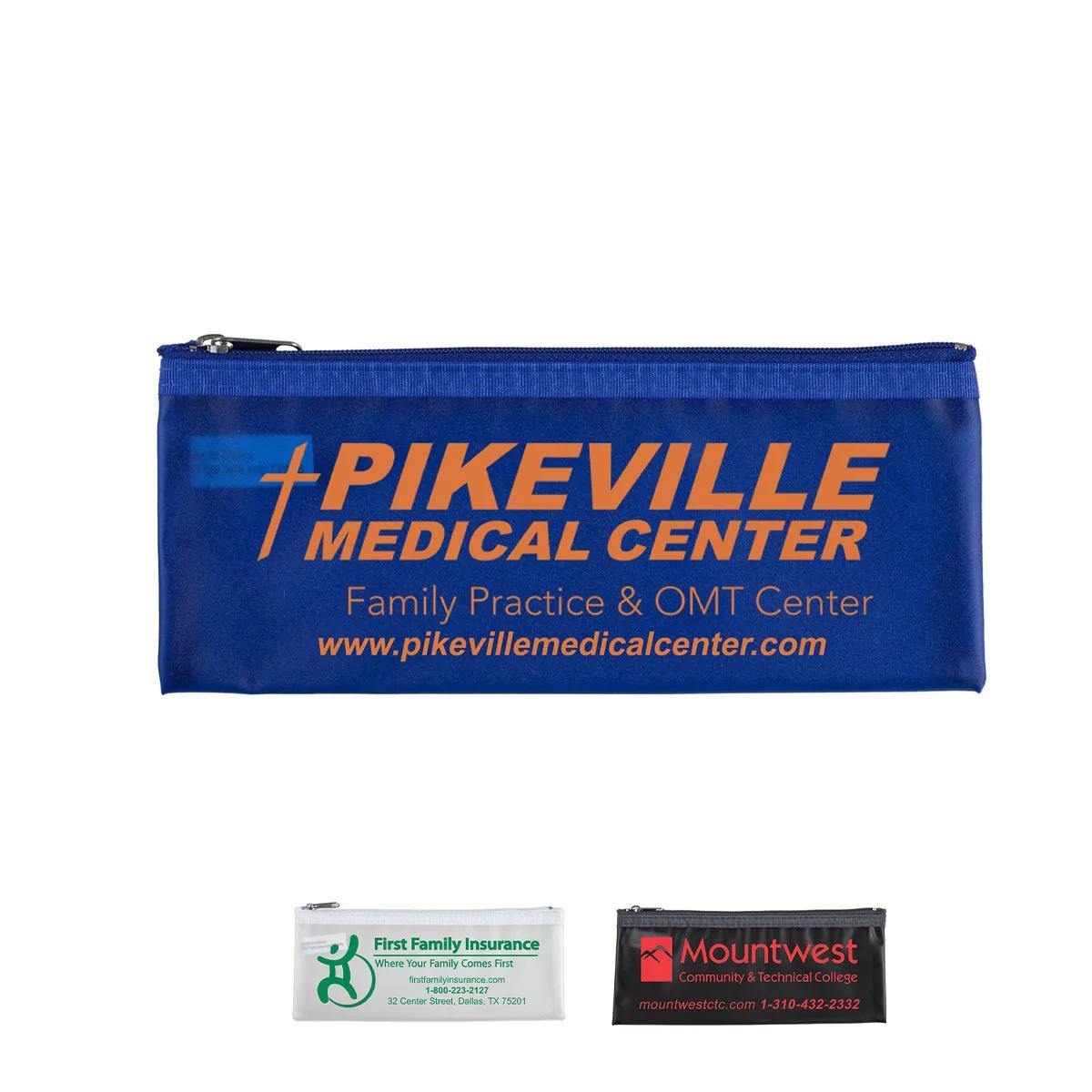 Pencil Pouch Vinyl Zipper Dubai Style - 8.25 x 3.4 in