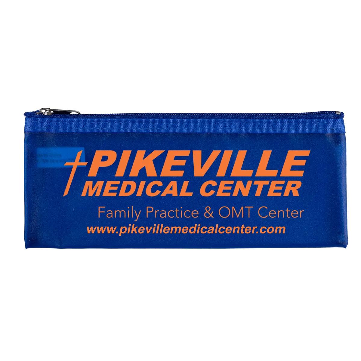 Pencil Pouch Vinyl Zipper Dubai Style - 8.25 x 3.4 in - product view 2