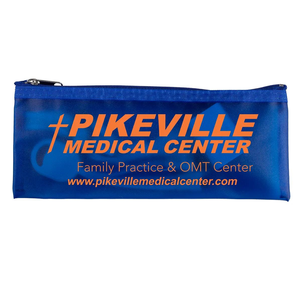 Pencil Pouch Vinyl Zipper Dubai Style - 8.25 x 3.4 in - product view 5