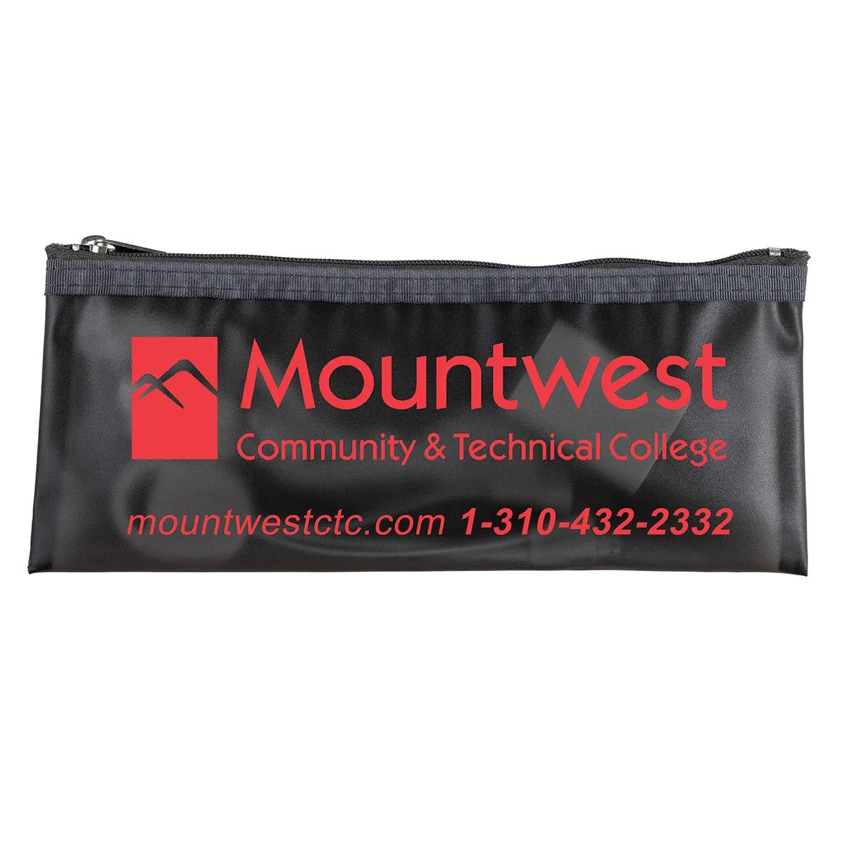 Pencil Pouch Vinyl Zipper Dubai Style - 8.25 x 3.4 in - product view 7