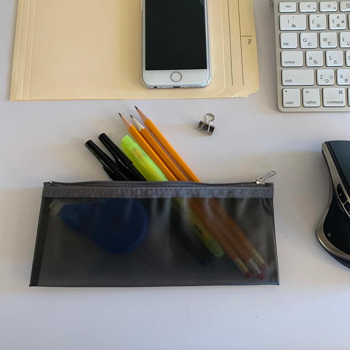 Pencil Pouch Vinyl Zipper Dubai Style - 8.25 x 3.4 in - product view 11