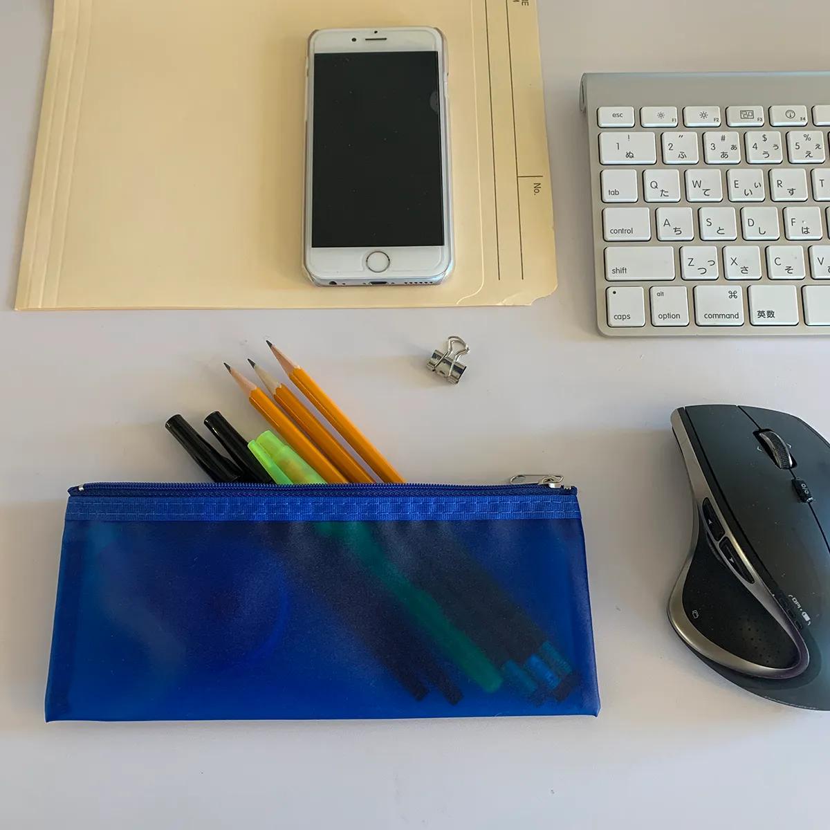 Pencil Pouch Vinyl Zipper Dubai Style - 8.25 x 3.4 in - product view 12