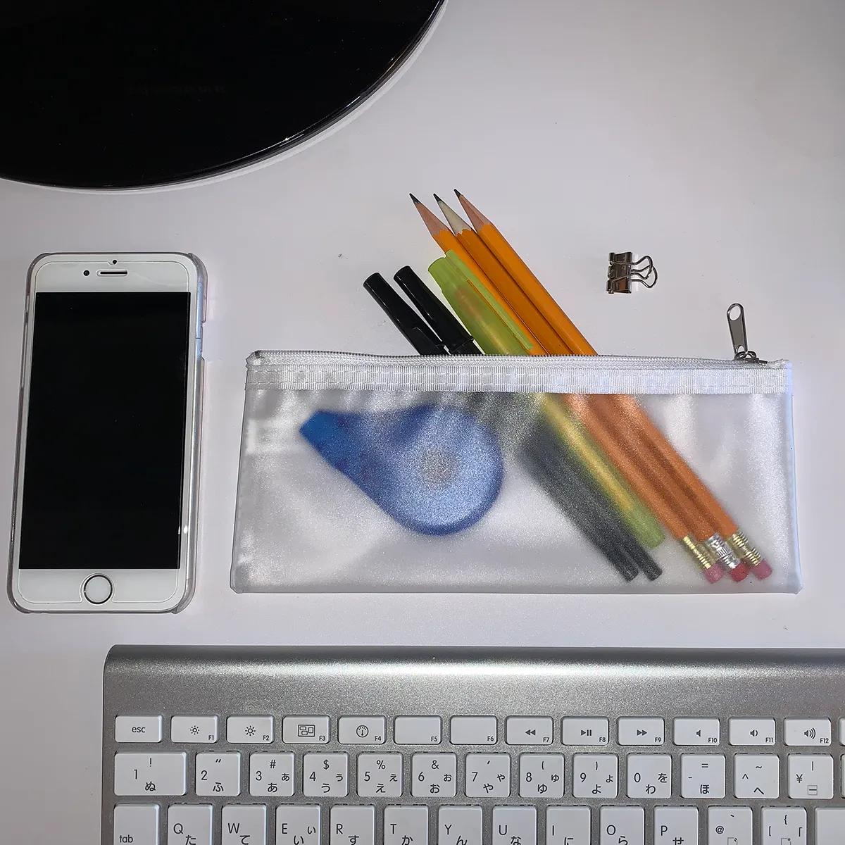 Pencil Pouch Vinyl Zipper Dubai Style - 8.25 x 3.4 in - product view 13