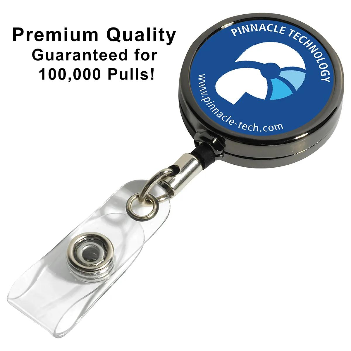 Badge Reel Gunmetal Metal Dublin Full Color - 1.25 in Round