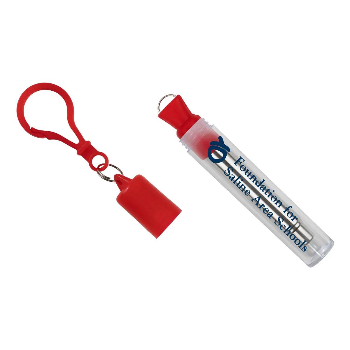 Collapsible Straw Stainless Steel Reusable - 8 in Extended - product view 2