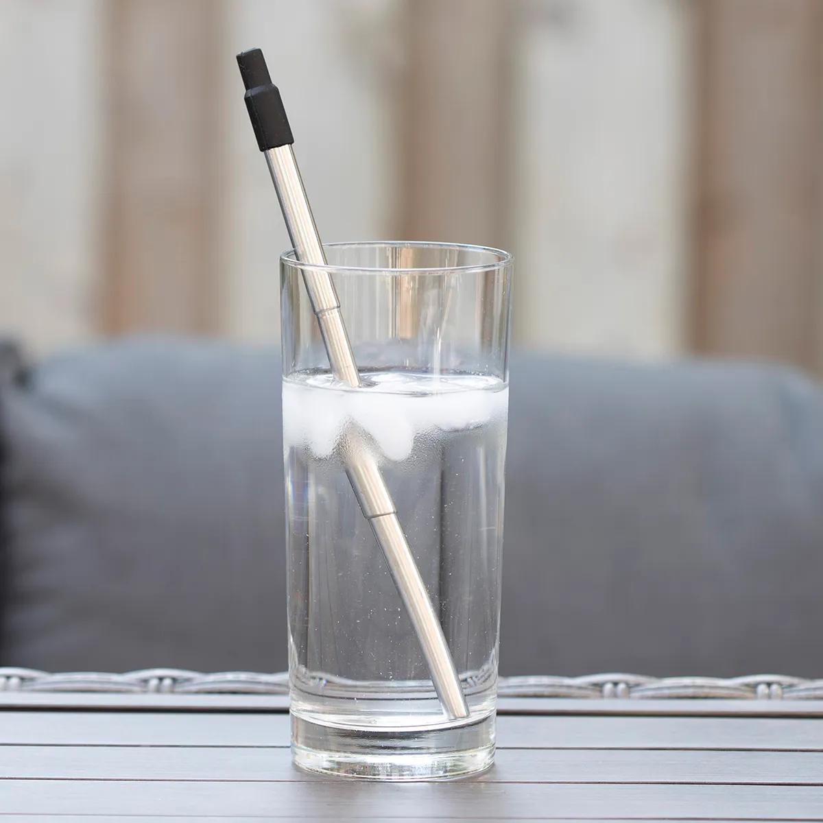 Collapsible Straw Stainless Steel Reusable - 8 in Extended - product view 12