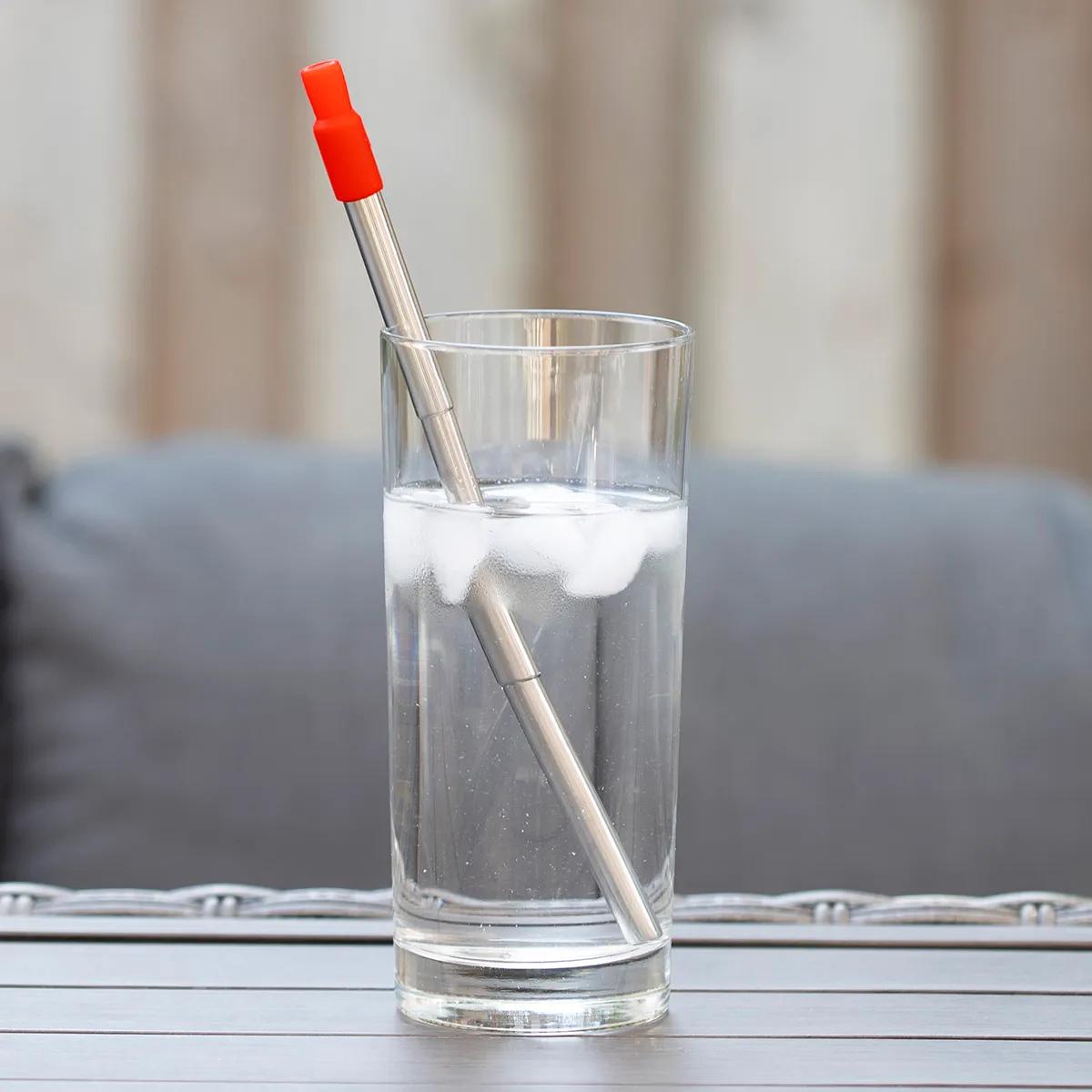 Collapsible Straw Stainless Steel Reusable - 8 in Extended - product view 14