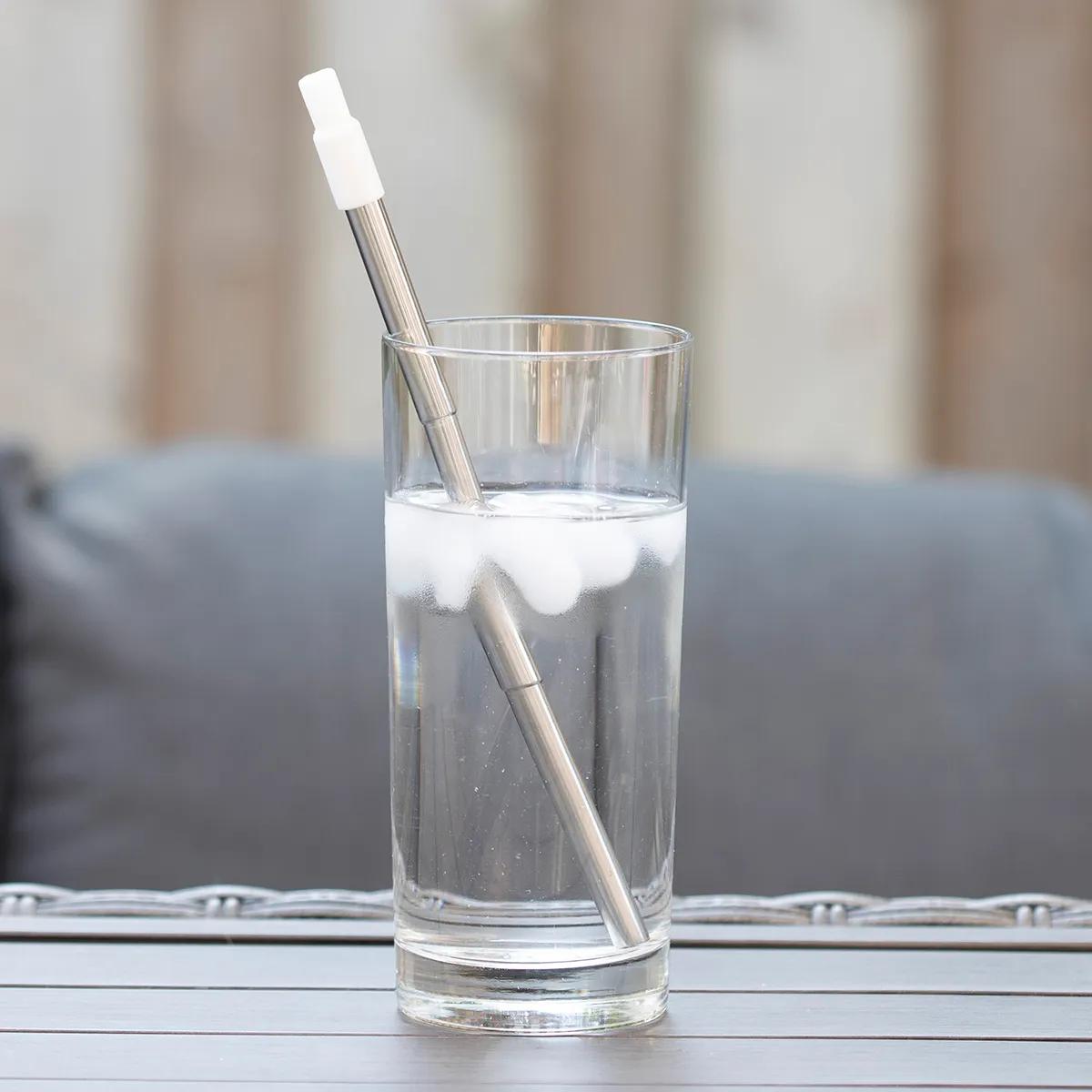 Collapsible Straw Stainless Steel Reusable - 8 in Extended - product view 15