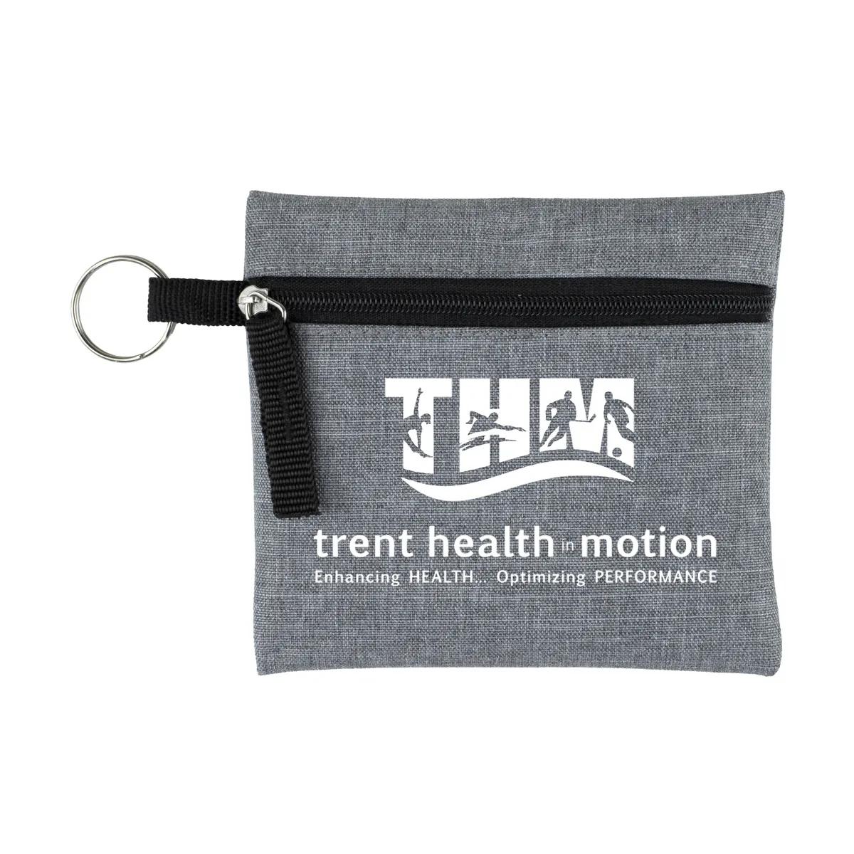 First Aid Kit Elara 22 Piece Heathered Pouch - 4.5 x 4.5 in - product view 2