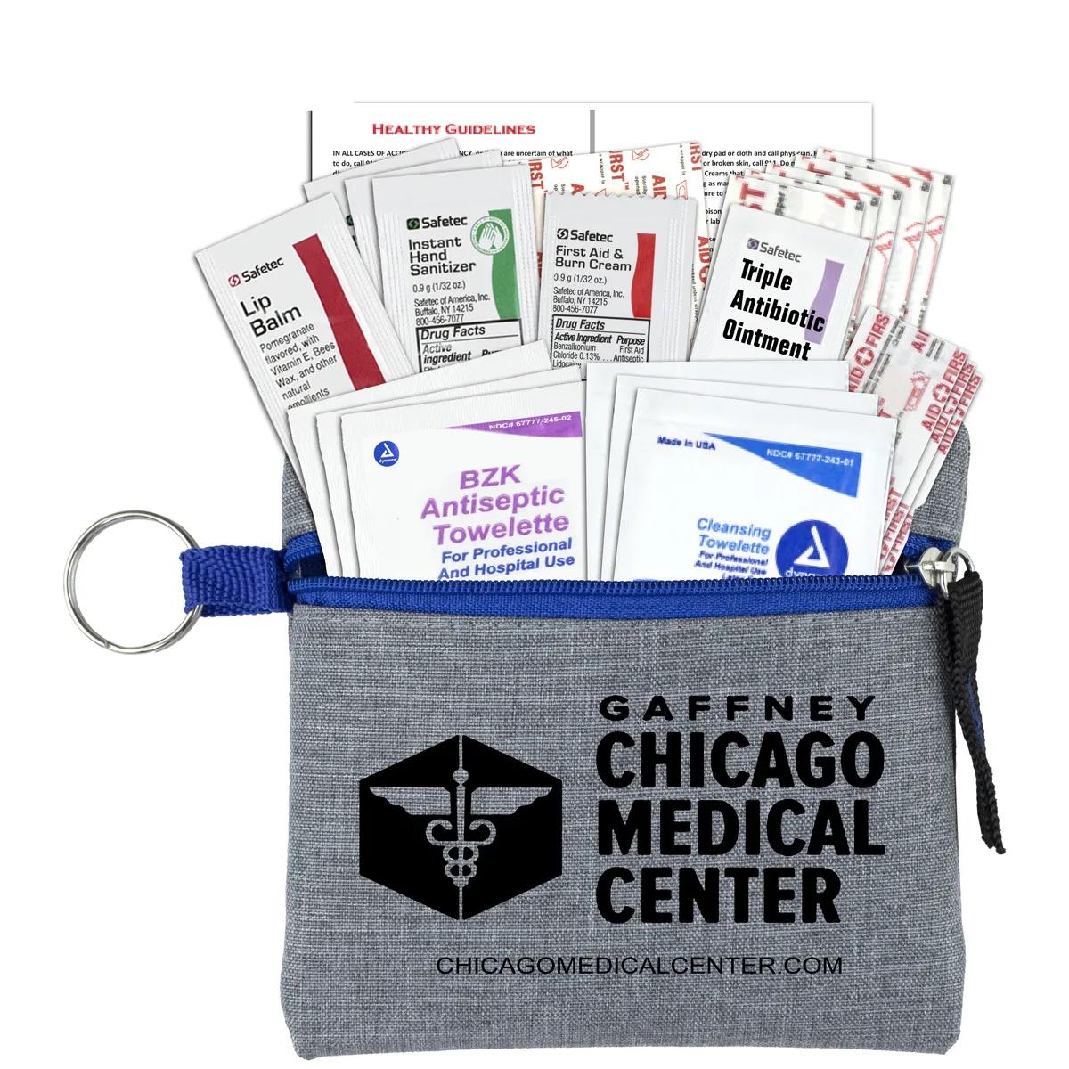 First Aid Kit Elara 22 Piece Heathered Pouch - 4.5 x 4.5 in - product view 5