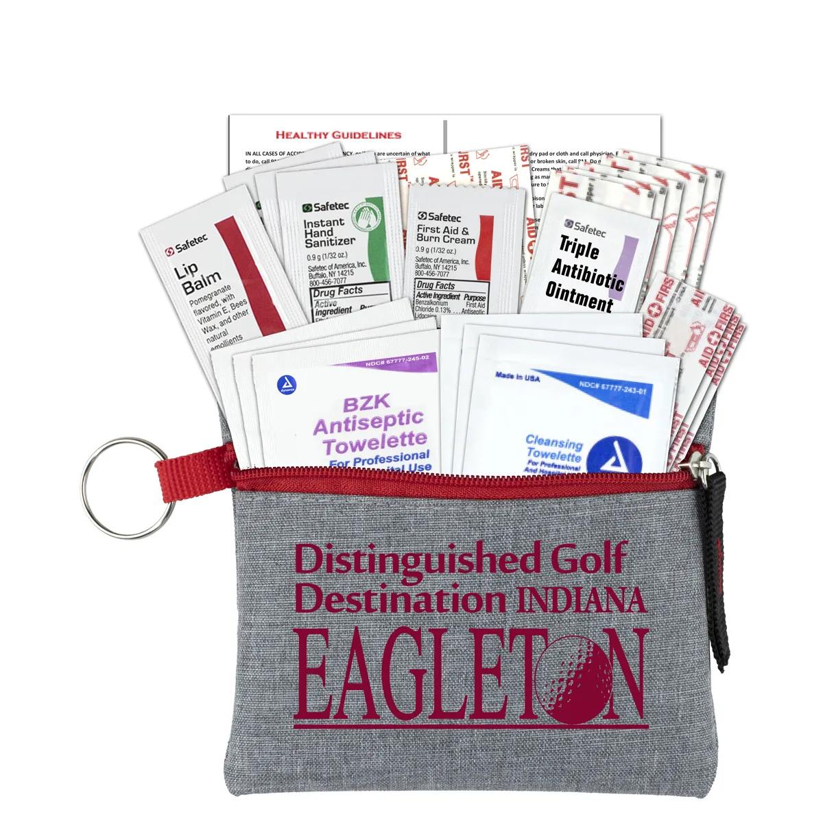 First Aid Kit Elara 22 Piece Heathered Pouch - 4.5 x 4.5 in - product view 10