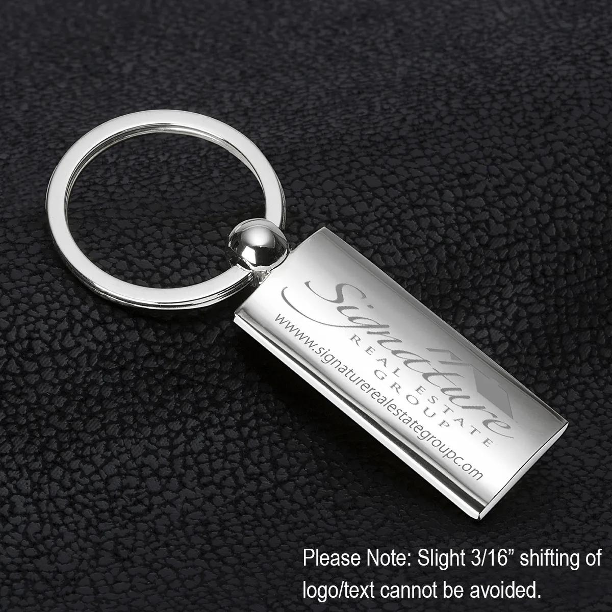 "ERA" Laser Engraved Metal Keyholder - product view 1