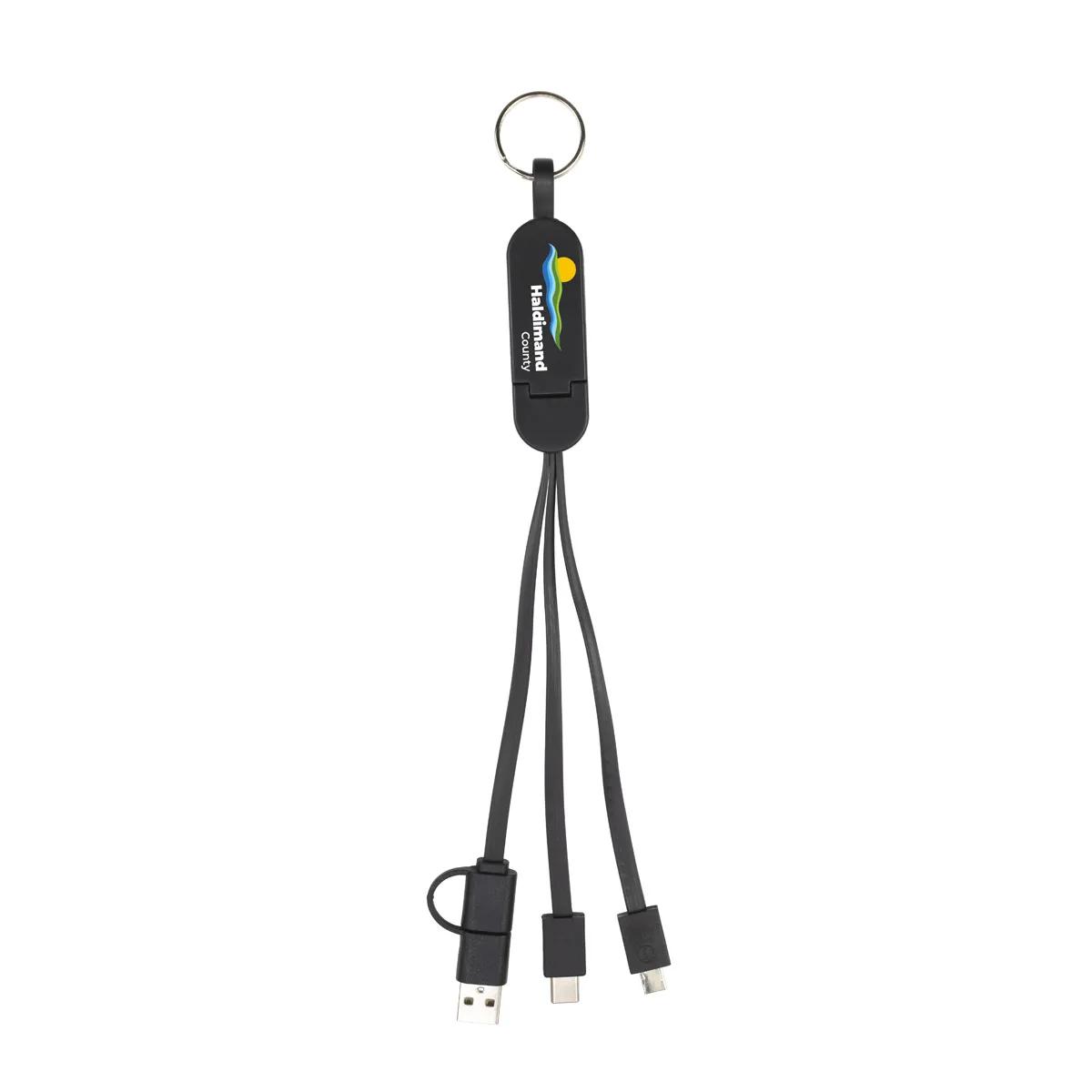 Phone Charging Cable 5-in-1 with Stand Acrylic - 9.4 x 0.8 in - product view 5