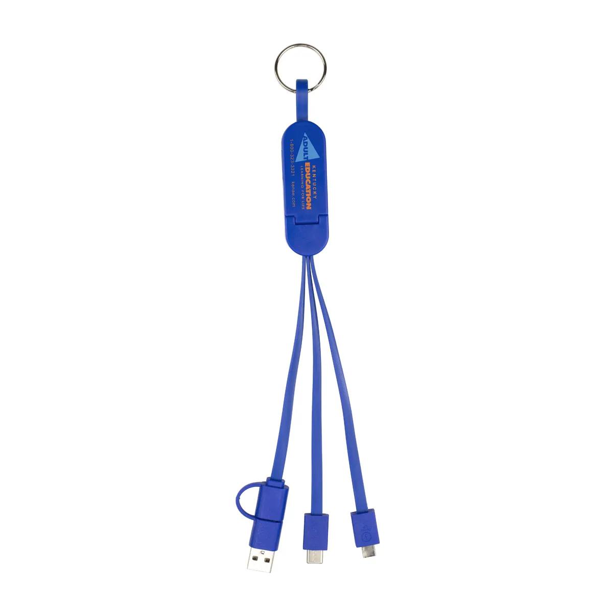 Phone Charging Cable 5-in-1 with Stand Acrylic - 9.4 x 0.8 in - product view 12