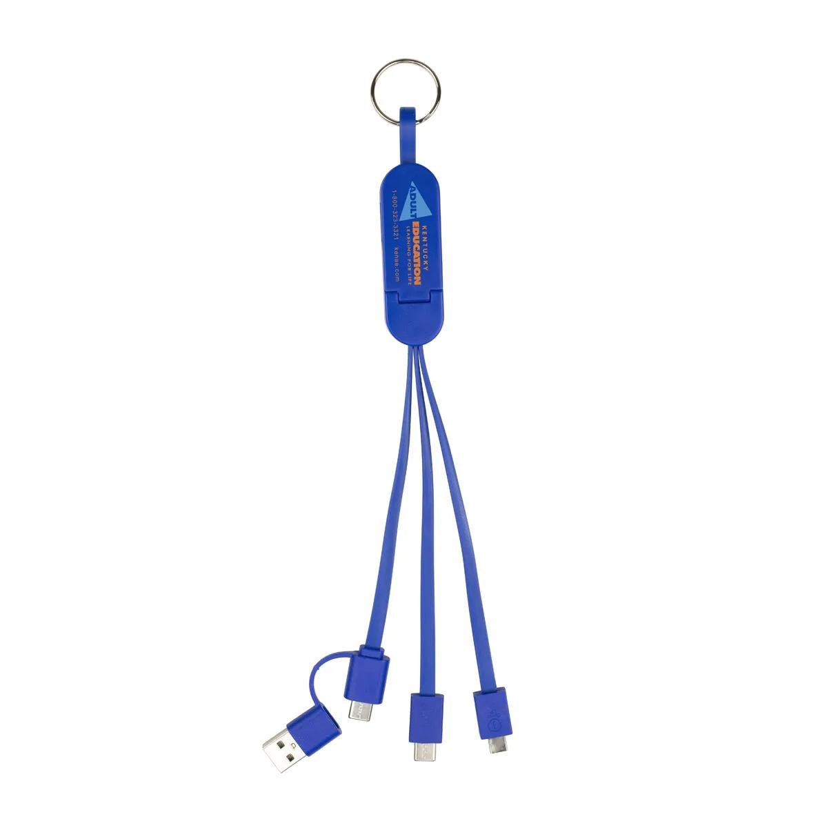 Phone Charging Cable 5-in-1 with Stand Acrylic - 9.4 x 0.8 in - product view 14