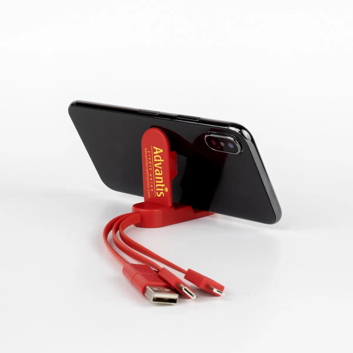 Phone Charging Cable 5-in-1 with Stand Acrylic - 9.4 x 0.8 in - product view 16