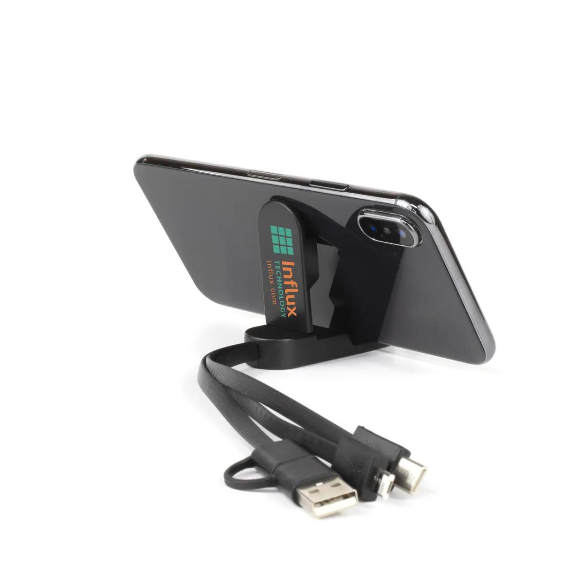 Phone Charging Cable 5-in-1 with Stand Acrylic - 9.4 x 0.8 in - product view 24