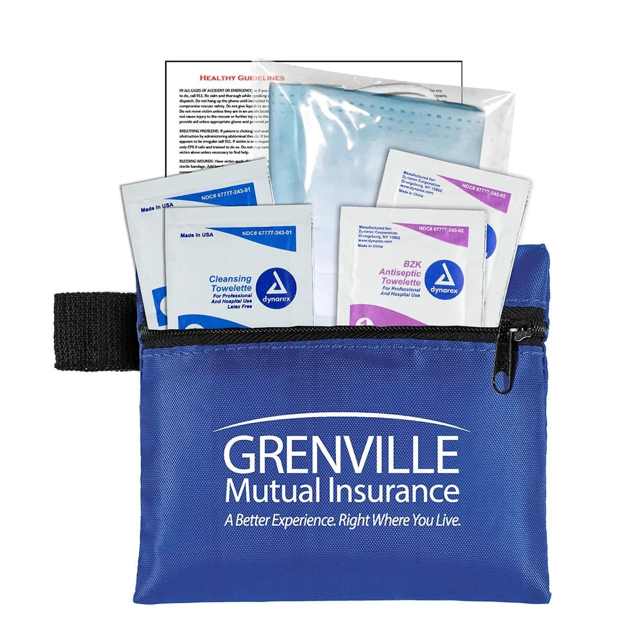 First Aid Kit 5 Piece Antiseptic Polyester Pouch - 5 x 4.3 in - product view 4