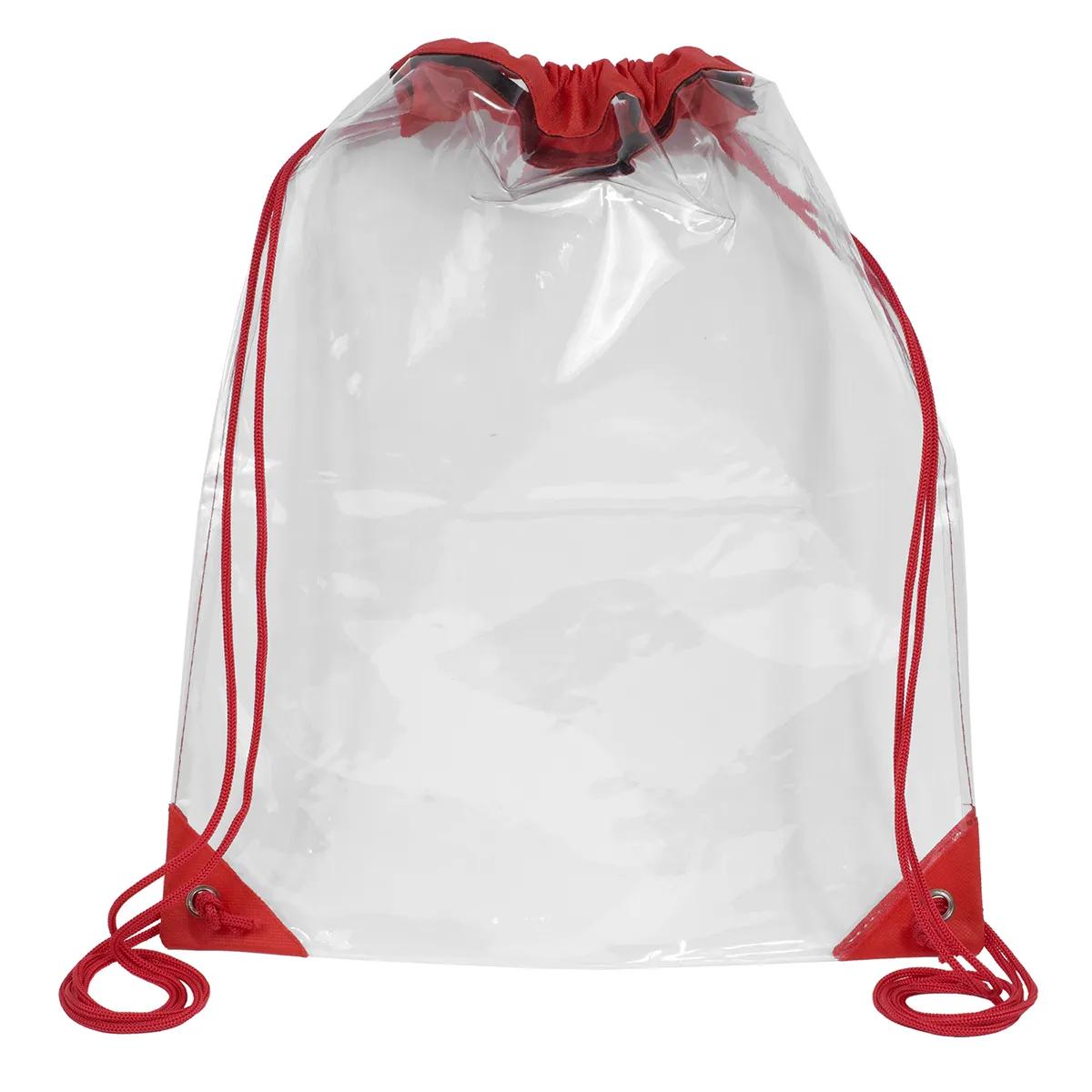 Clear Drawstring Backpack Stadium Compliant PVC - 13 x 16 in - product view 15