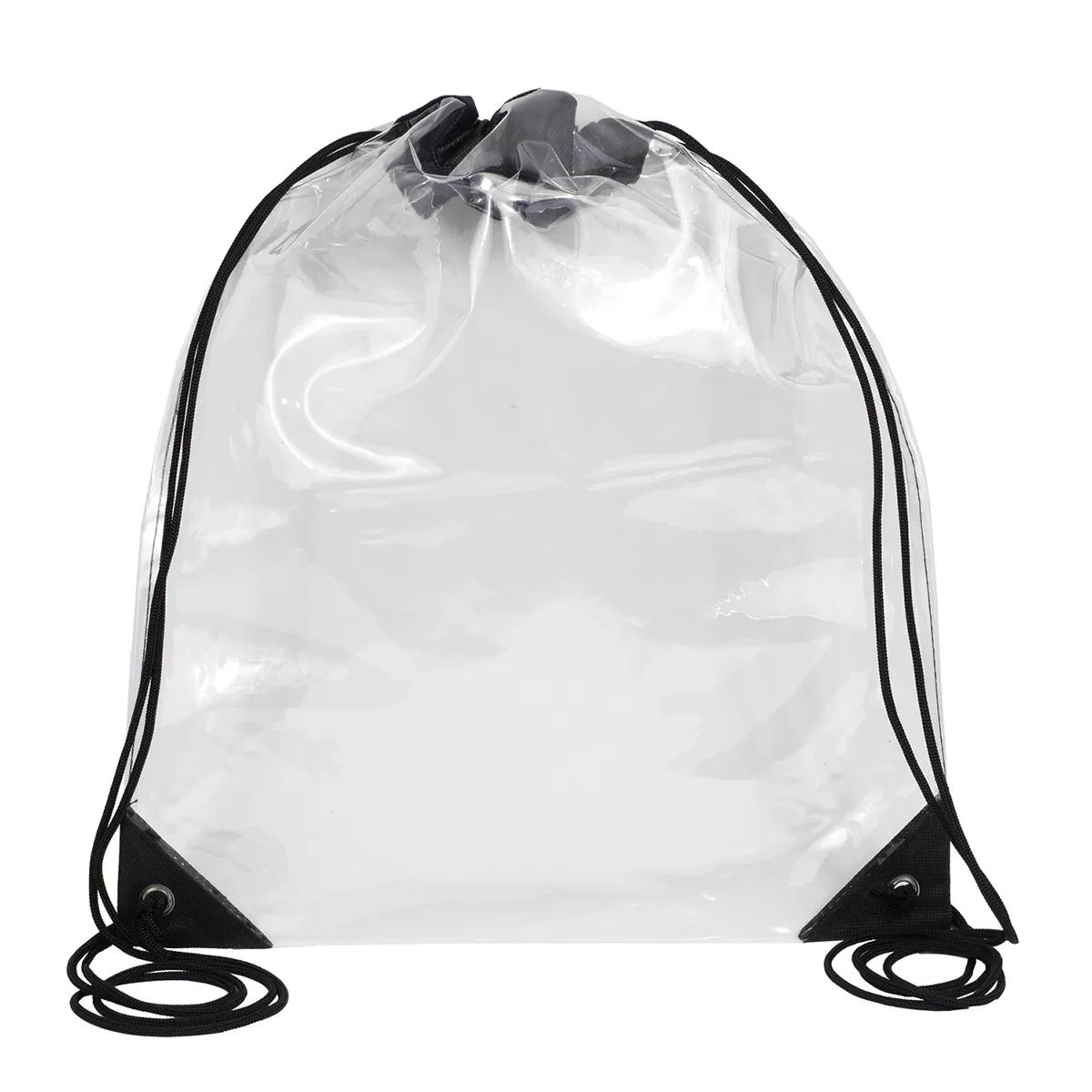 Clear Drawstring Backpack Stadium Compliant PVC - 13 x 16 in - product view 16