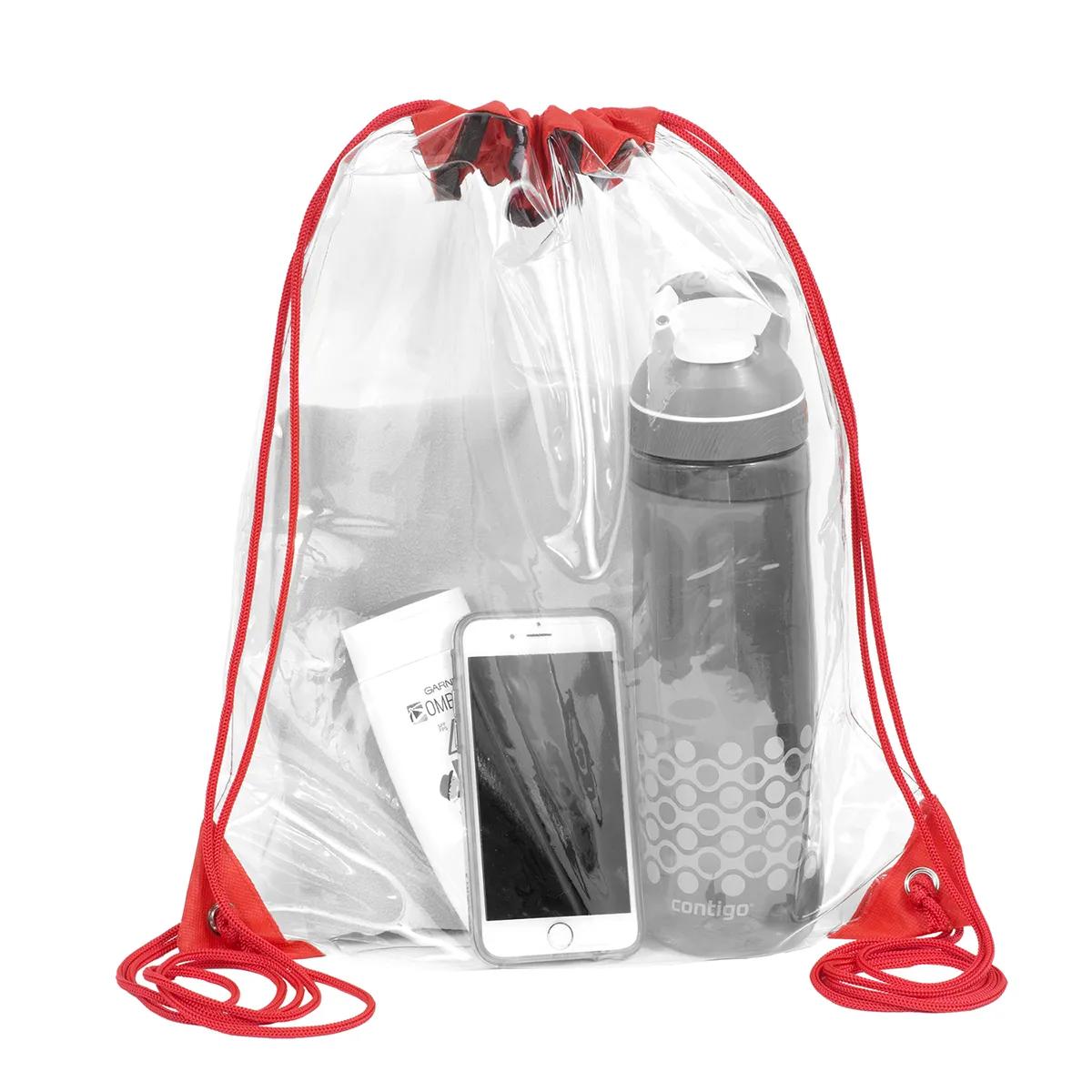 Clear Drawstring Backpack Stadium Compliant PVC - 13 x 16 in - product view 19
