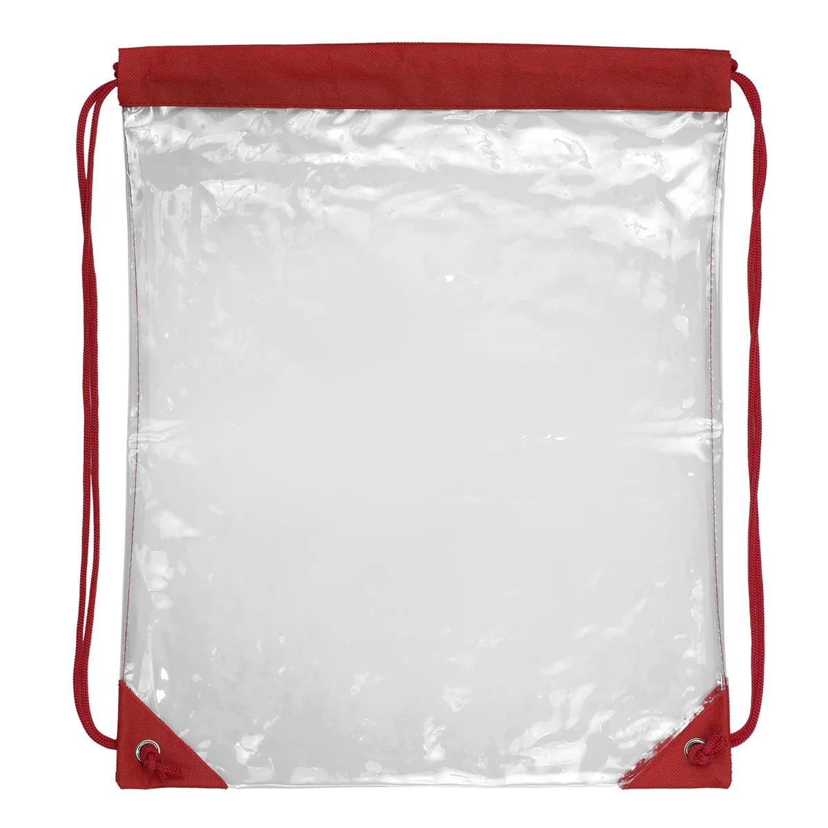 Clear Drawstring Backpack Stadium Compliant PVC - 13 x 16 in - product view 26