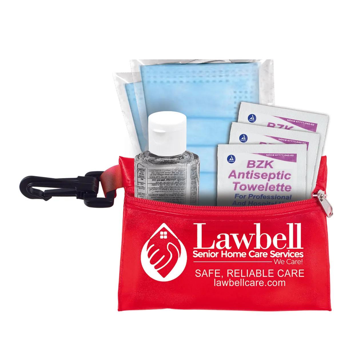 First Aid Protection Pack Vinyl Pouch with Hook - 4.9 x 3.5 in - product view 13