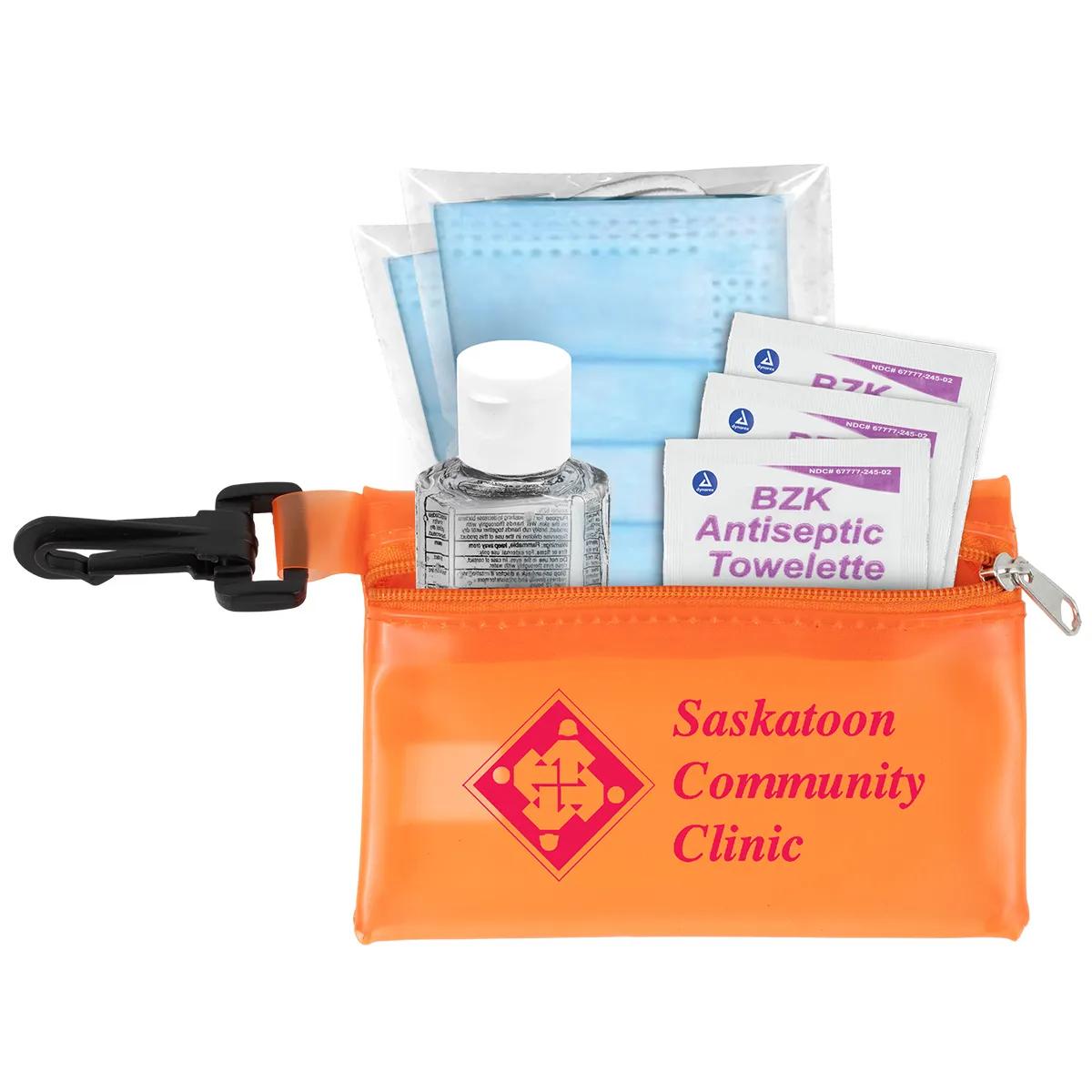 First Aid Protection Pack Vinyl Pouch with Hook - 4.9 x 3.5 in - product view 15