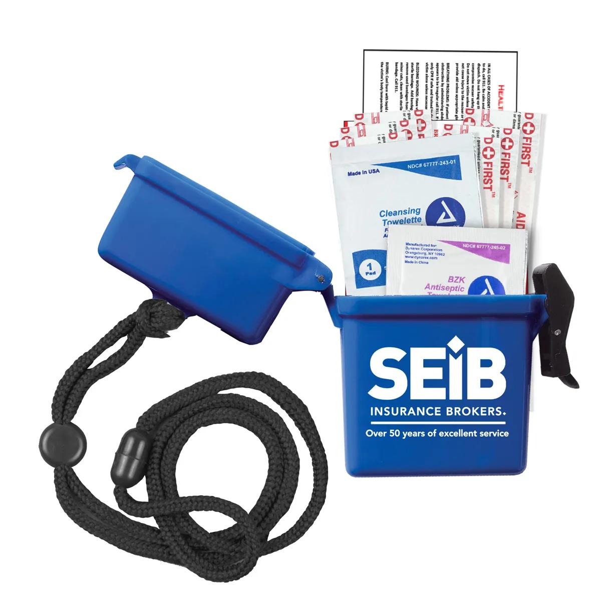 First Aid Kit Waterproof Container 9 Piece - 3.1 x 4.1 in - product view 6