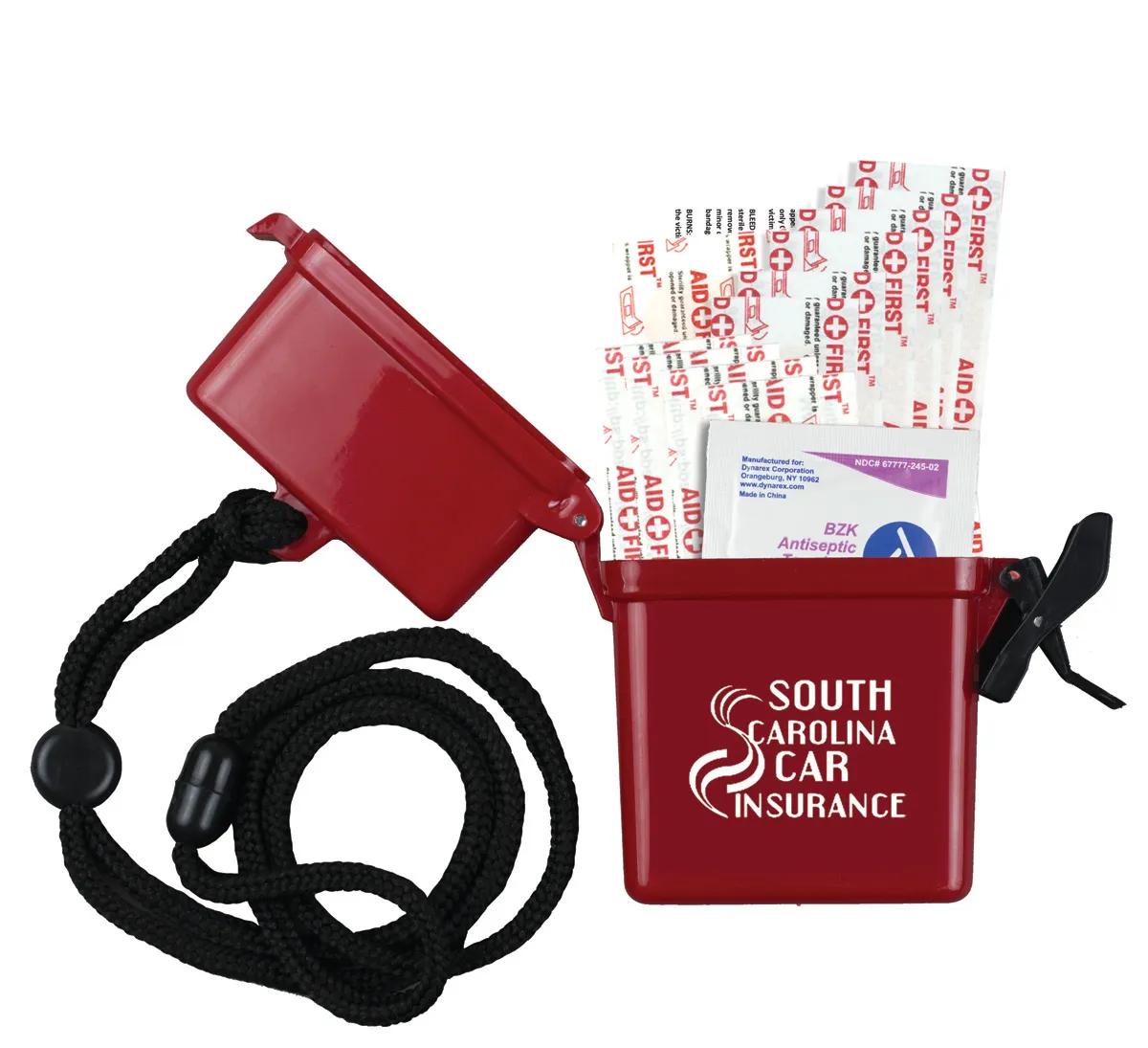 First Aid Kit Waterproof Container 13 Piece - 3.1 x 4.1 in - product view 8