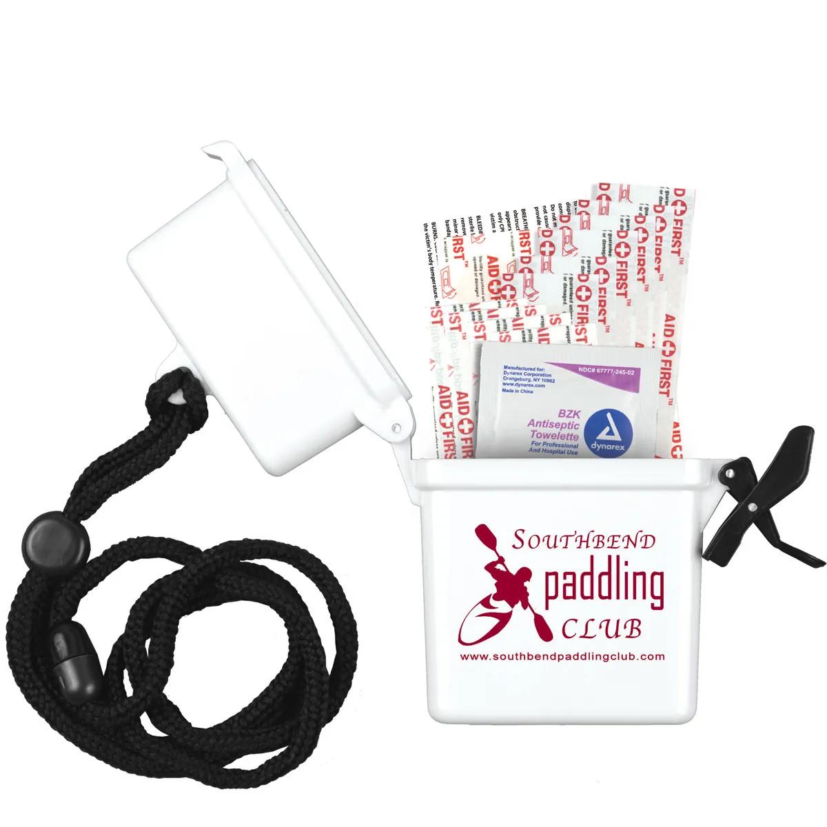 First Aid Kit Waterproof Container 13 Piece - 3.1 x 4.1 in - product view 13