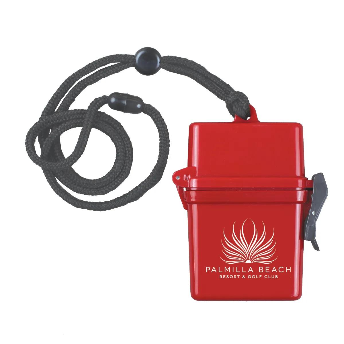 Waterproof Container Hard Plastic with Lanyard - 3.1 x 4.1 in - product view 3