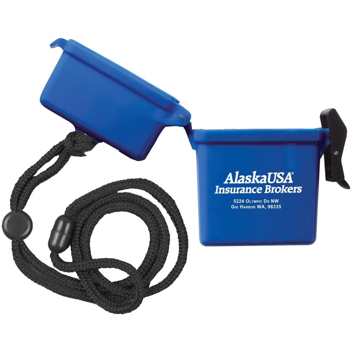 Waterproof Container Hard Plastic with Lanyard - 3.1 x 4.1 in - product view 6