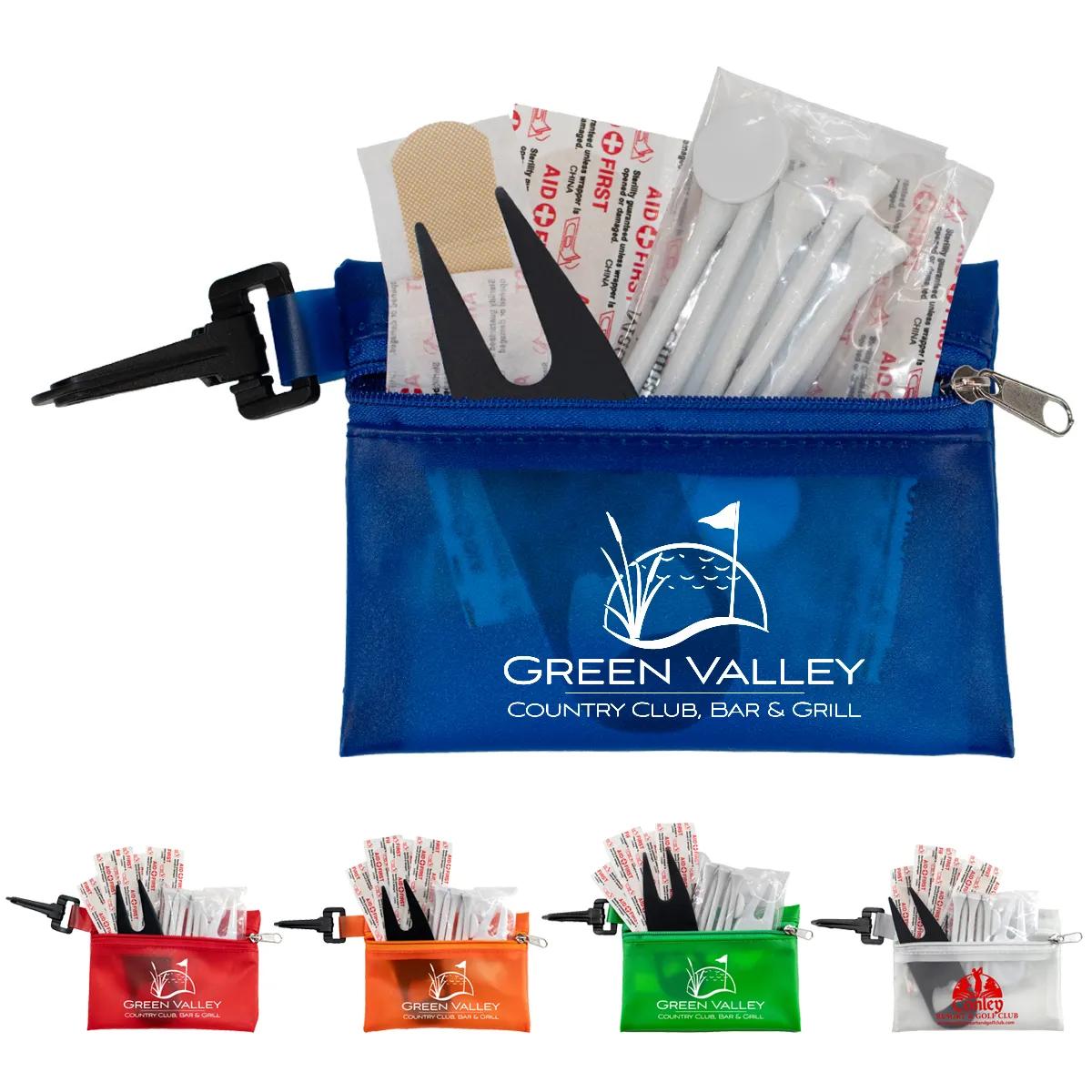 Golf Kit 13 Piece with Metal Divot Tool Opener - 4.9 x 3.5 in