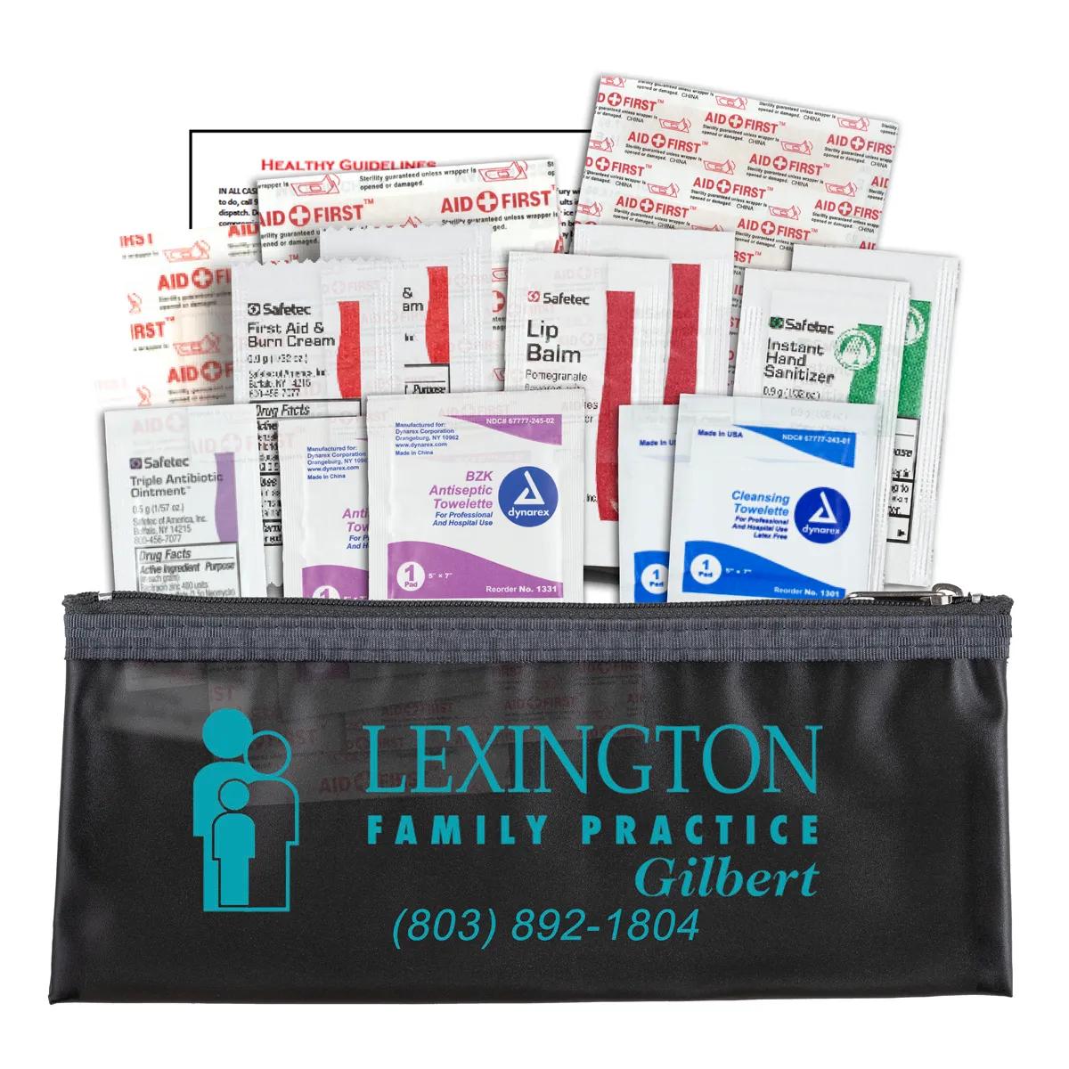 First Aid Kit 24 Piece Comprehensive Zipper Pouch - 8.3 x 3.4 in - product view 4