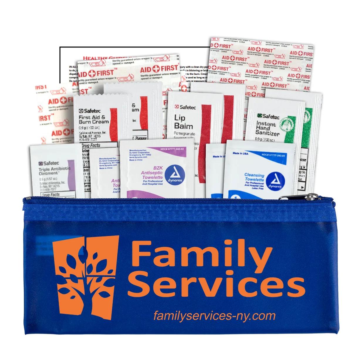 First Aid Kit 24 Piece Comprehensive Zipper Pouch - 8.3 x 3.4 in - product view 6