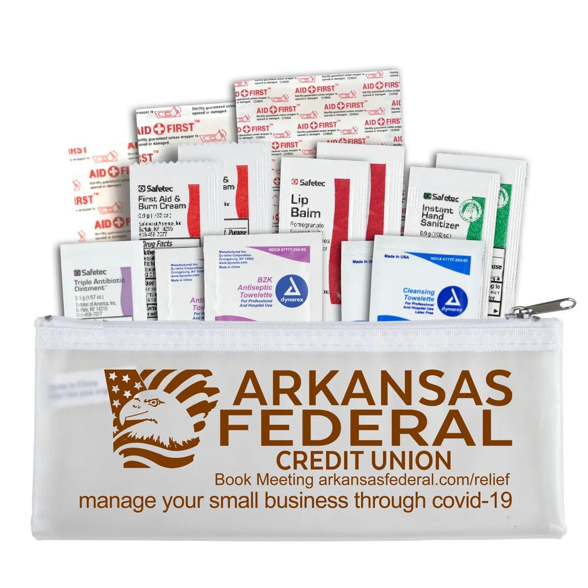 First Aid Kit 24 Piece Comprehensive Zipper Pouch - 8.3 x 3.4 in - product view 8