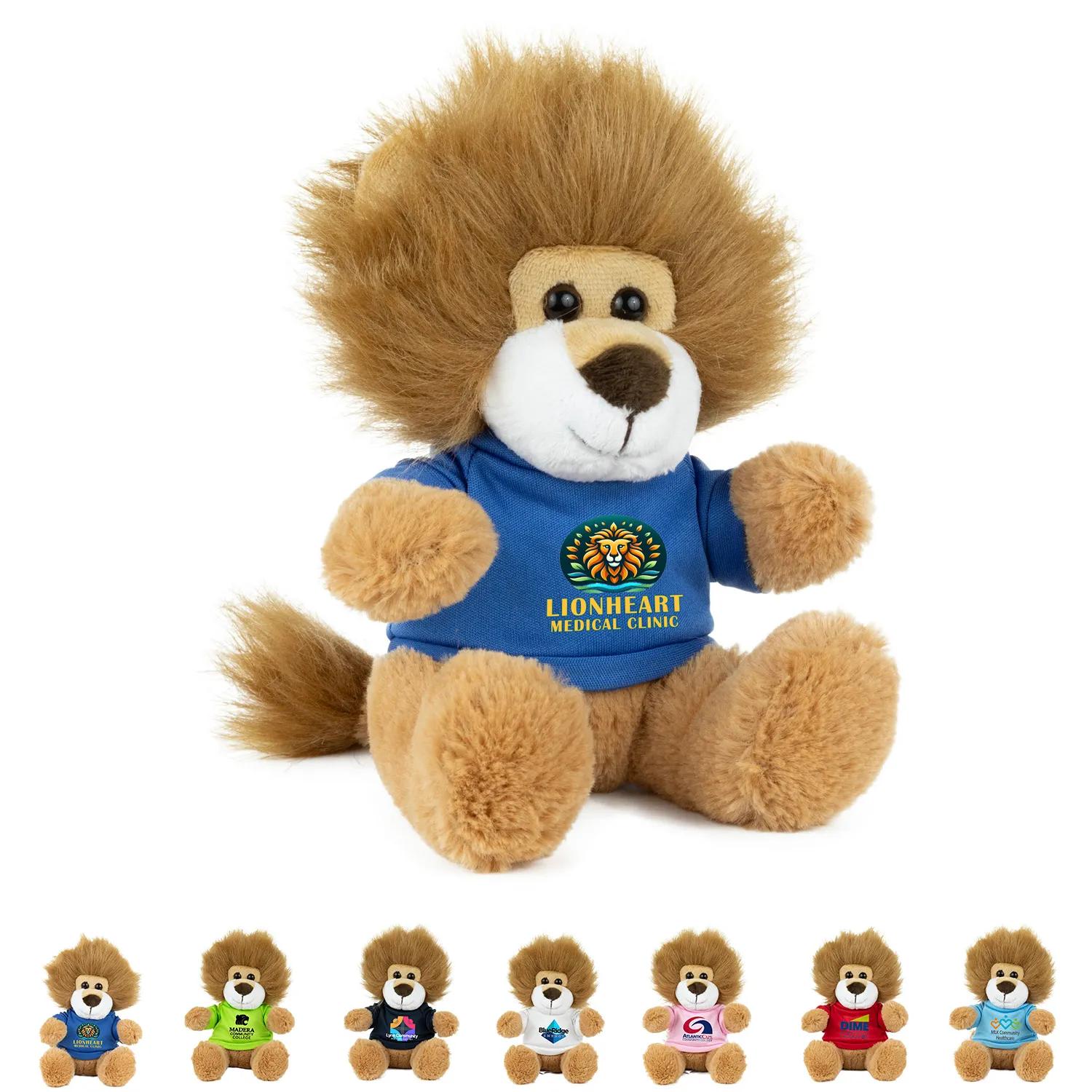 "FLUFFY THE FIERCE" 6” Plush Teddy Lion - product view 1