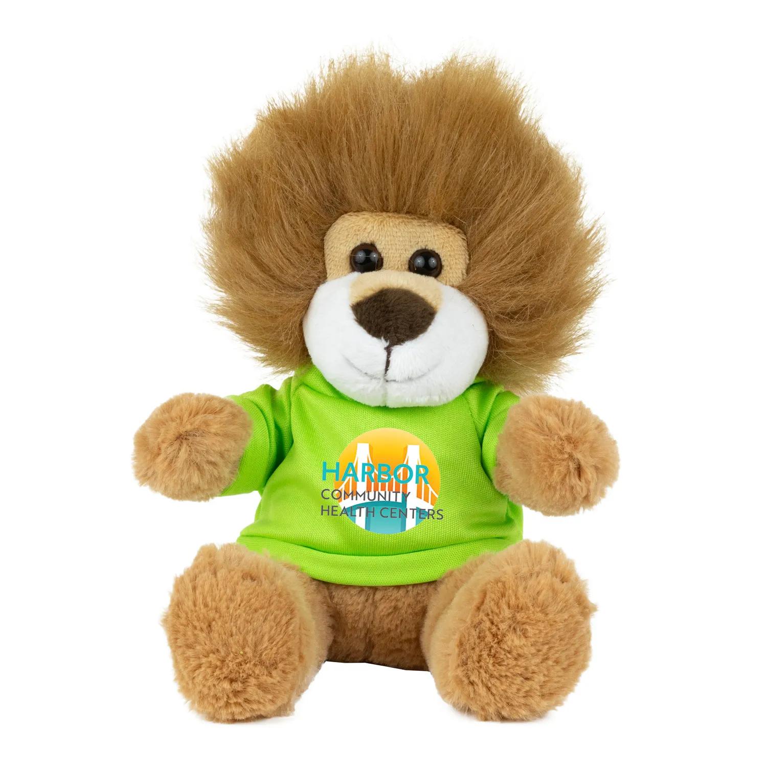 Plush Lion Teddy 6 Inch Polyester with Furry Tail - product view 9